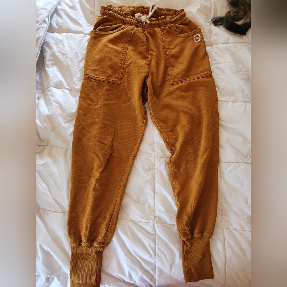 Big Bud Press Light Weight Sweat Pant in Spicy Mustard Size XS